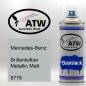 Preview: Mercedes-Benz, Brillantsilber Metallic Matt, 9776: 400ml Sprühdose, von ATW Autoteile West.